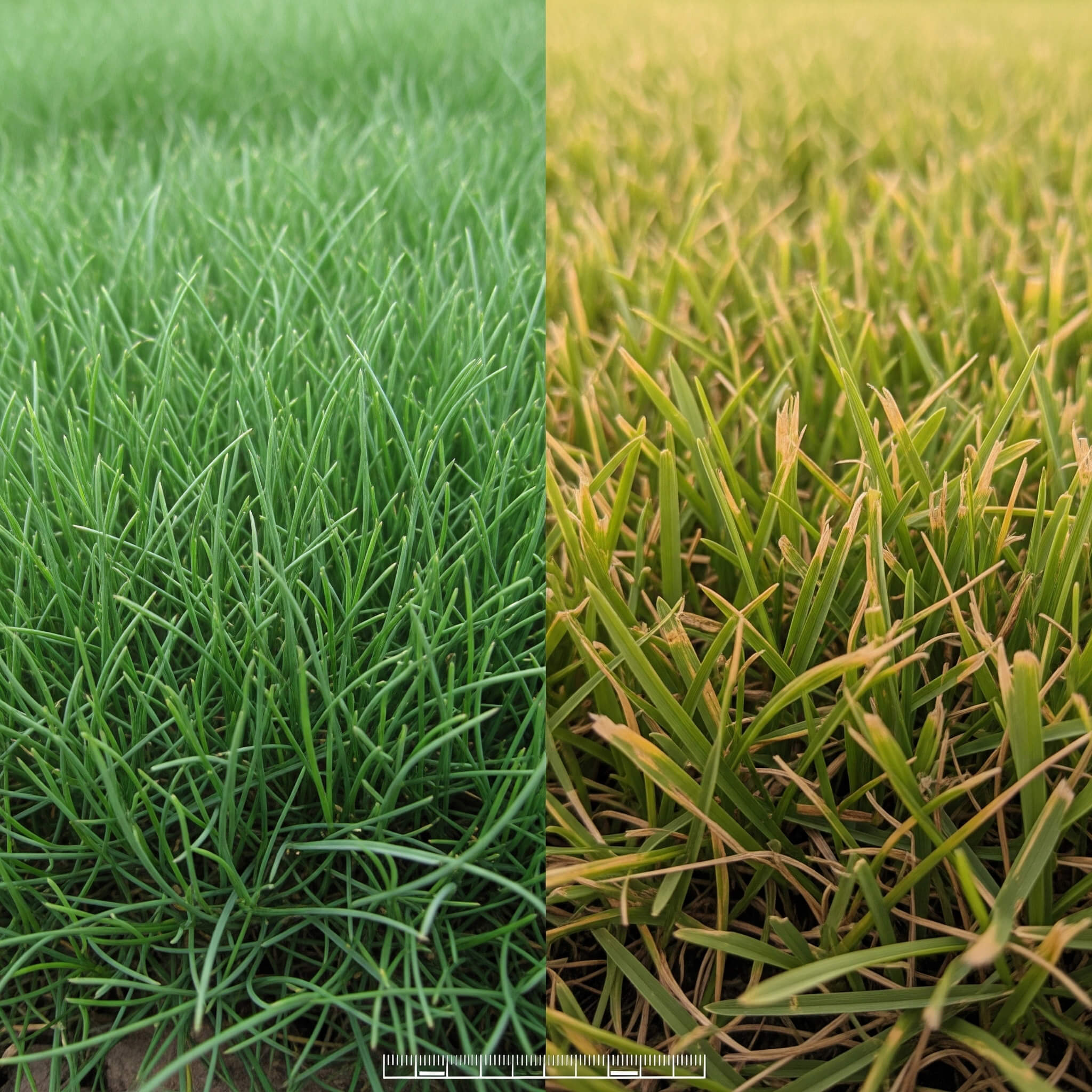 Fine grass blades comparison